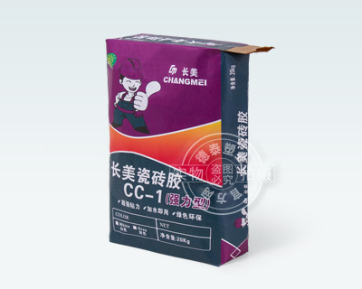 Paper valve bag for packaging adhesive for ceramic tile