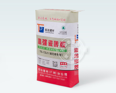 Paper valve bag for packaging strong tile adhesive