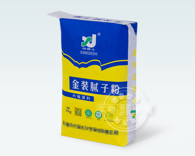 Paper valve bag for construction material 